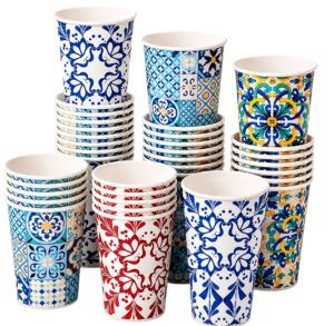 Movida Bicchieri carta Movida maiolica 250 ml da 50 pezzi