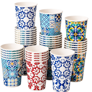 Movida Bicchieri carta Movida maiolica 250 ml da 50 pezzi